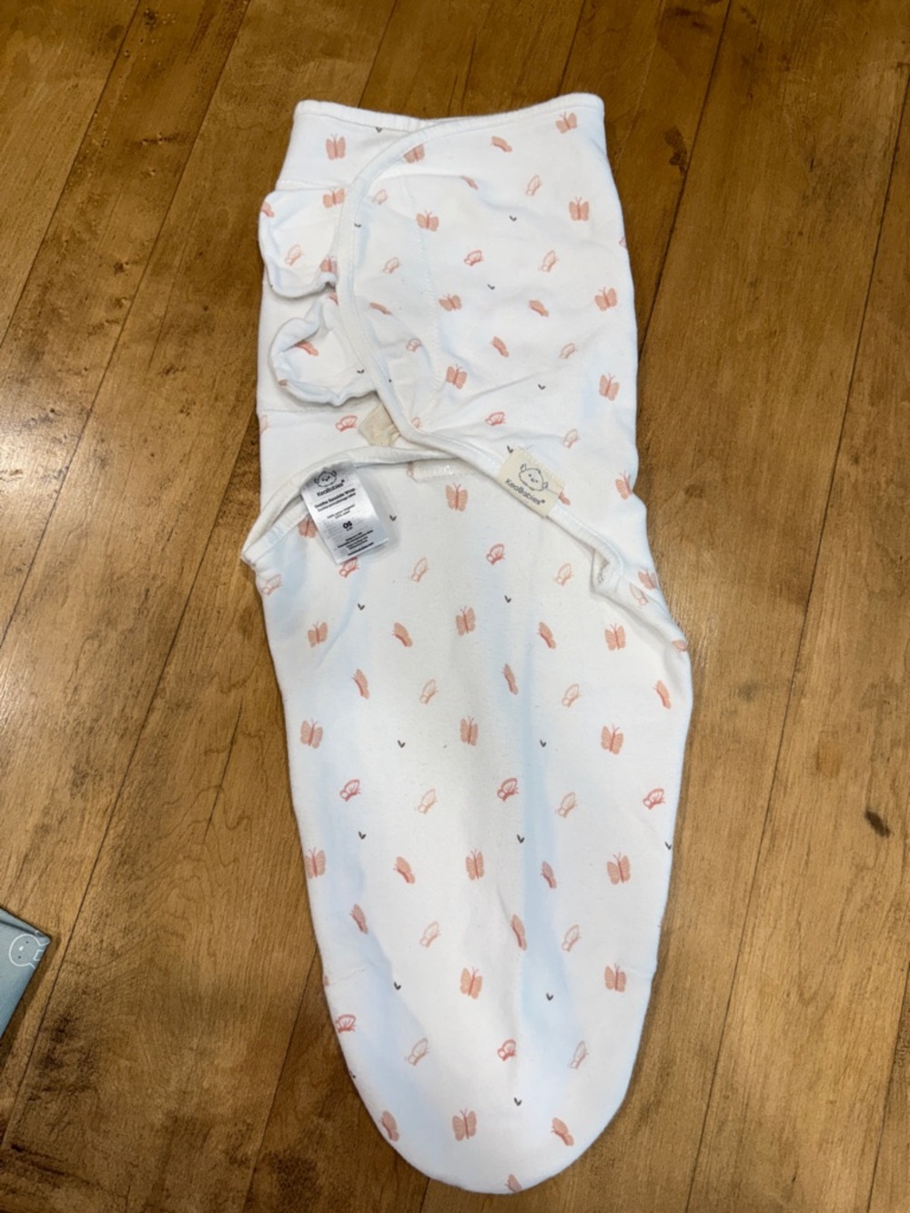 3/$16!!SwaddleMe Infant Sleep Sack in Peach Butterfly Print - keababies
